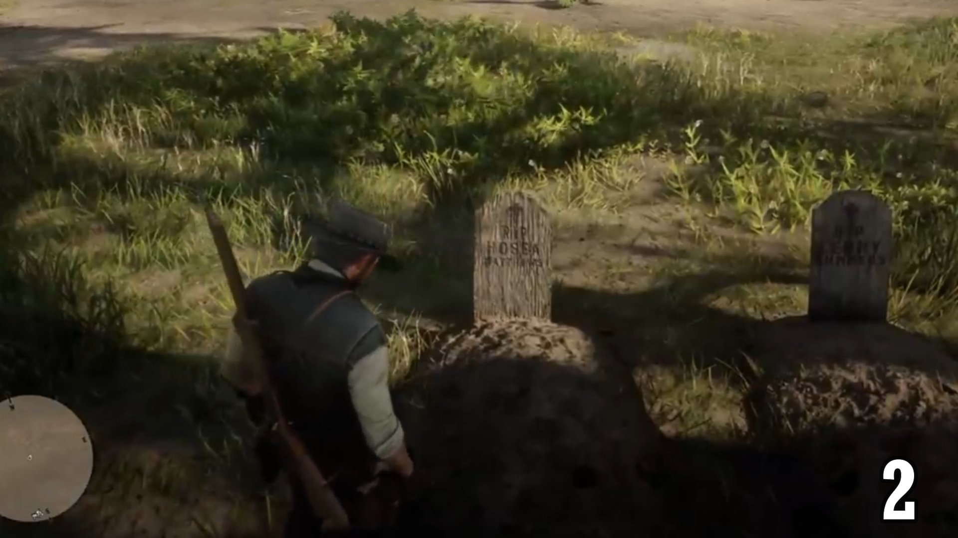 Las tumbas de los fallecidos de la pandilla Red Dead Redemption 2